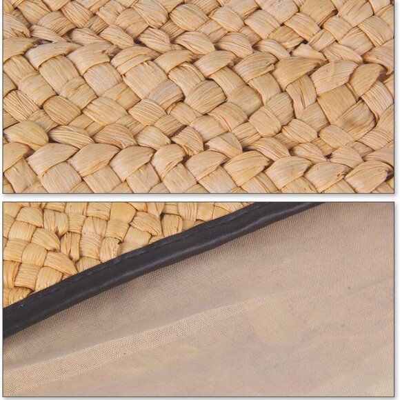 Straw Clutch Purses for Women Summer Beach Bags Envelope Woven Clutch Handbags - Picture 5 of 9